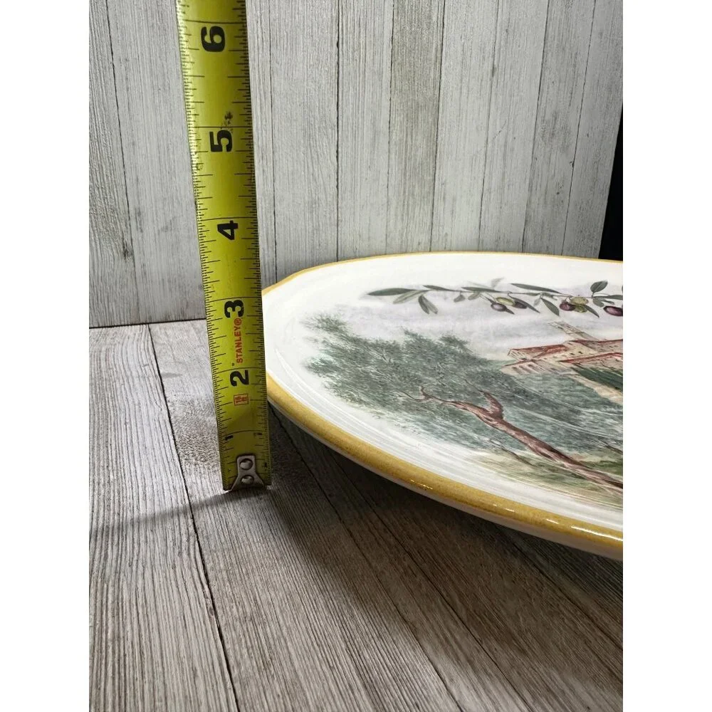 Vtg Sur La Table The Art Of Soul of Cooking Dinner Plate 15'' DIA Made in Italy